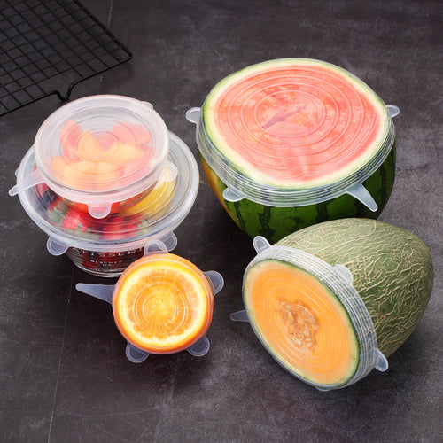 Food Silicone Cover -6/PCS  a Set