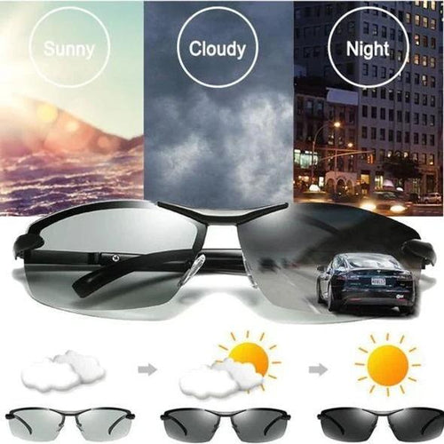 Photochromic Polarized Sunglasses Rider Sports Goggle